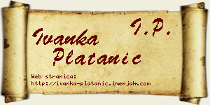 Ivanka Platanić vizit kartica